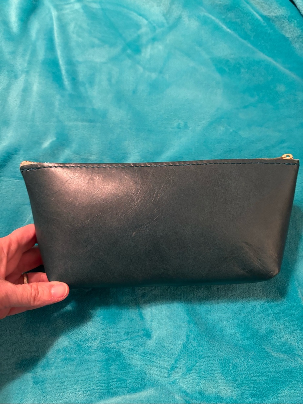 Portland Leather utility bag- Dark Teal
